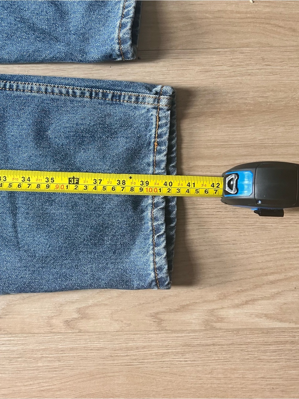 Signature by Levi Strauss Relaxed Straight Blue Denim Jeans - Picture 6 of 8